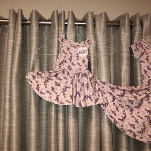 💗💜Flowers Baby/Girls/Doll TWIRLY Sleeveless, Tank Style Dress